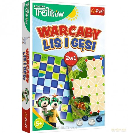 Warcaby Lis i Gęsi - Rodzina Treflików [GRA PLANSZOWA]