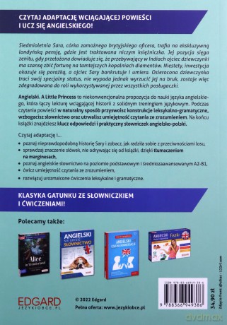 Angielski Adaptacja powieści z ćwiczeniami Little Princess - F. H. Burnett [KSIĄŻKA]