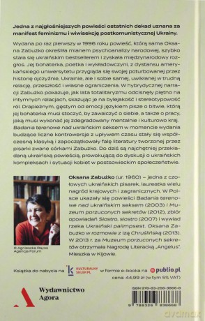 Badania terenowe nad ukraińskim seksem - Oksana Zabużko [KSIĄŻKA]