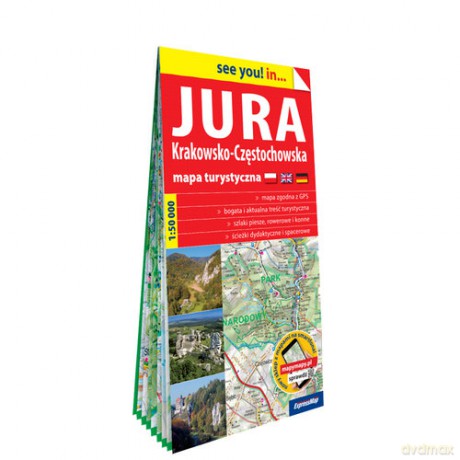Jura Krakowsko-Częstochowska mapa turystyczna 1:50 000