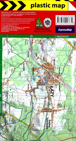 Jura Krakowsko-Częstochowska; foliowana mapa turystyczna 1:50 000