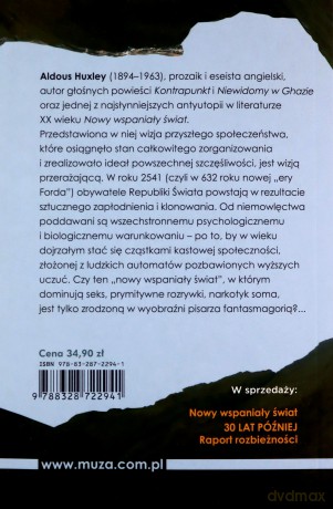 Nowy wspaniały świat - Aldous Huxley [KSIĄŻKA]