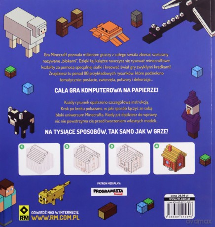Rysowanie w stylu Minecraft Nieoficjalny przewodnik - Yann Le Nenan [KSIĄŻKA]