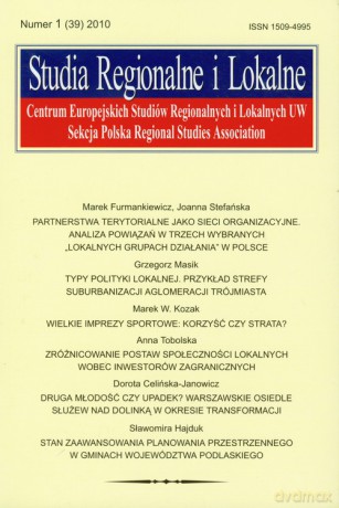 Studia Regionalne i Lokalne 1(39) 2010 [KSIĄŻKA]