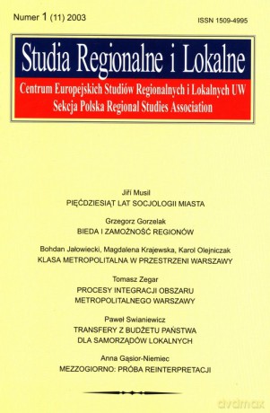 Studia regionalne i lokalne 1/2003 [KSIĄŻKA]