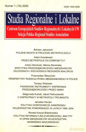 Studia regionalne i lokalne 1/2005 [KSIĄŻKA]
