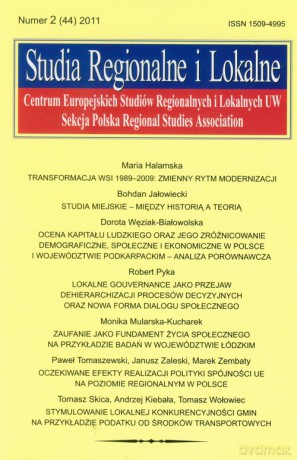Studia Regionalne i Lokalne 2/2011 [KSIĄŻKA]