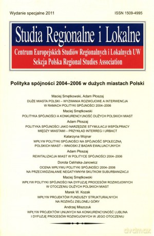 Studia Regionalne i Lokalne 2011 wydanie specjalne [KSIĄŻKA]