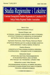Studia Regionalne i Lokalne 2011/1 [KSIĄŻKA]