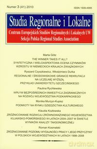 Studia Regionalne i Lokalne 3/2010 [KSIĄŻKA]