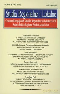 Studia Regionalne i Lokalne 3/2012 [KSIĄŻKA]