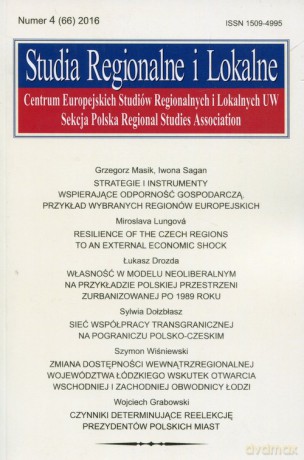 Studia Regionalne i Lokalne 4/ 2016 [KSIĄŻKA]