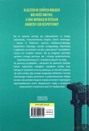 Wąski korytarz. Państwa, społeczeństwa i losy wolności - Daron Acemoglu, A.Robinson James [KSIĄŻKA]