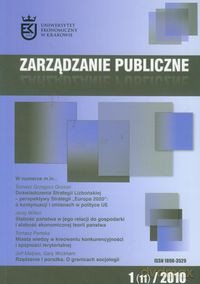 Zarządzanie publiczne 1(11)2010 [KSIĄŻKA]