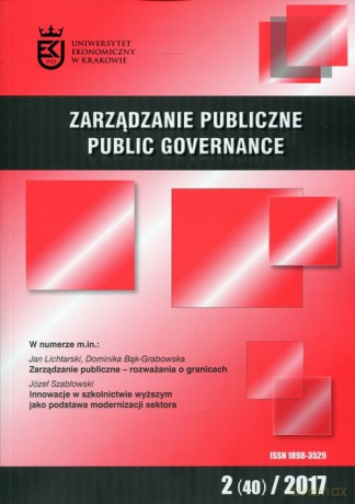 Zarządzanie Publiczne 2 (40) 2017 [KSIĄŻKA]