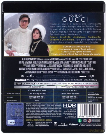 House of Gucci (Dom Gucci) [Blu-Ray 4K]+[Blu-Ray]