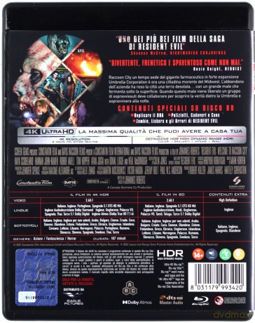 Resident Evil: Witajcie w Raccoon City [Blu-Ray 4K]+[Blu-Ray]