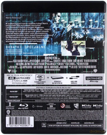 Matrix: Rewolucje [Blu-Ray 4K]+[Blu-Ray]