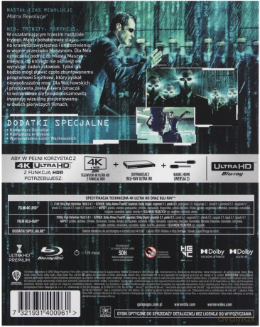 Matrix: Rewolucje [Blu-Ray 4K]+[Blu-Ray]