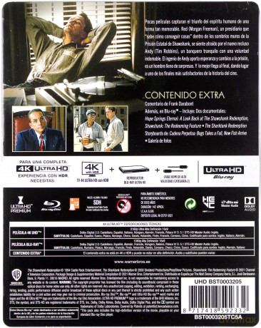 Skazani na Shawshank (steelbook) [Blu-Ray 4K]+[Blu-Ray]