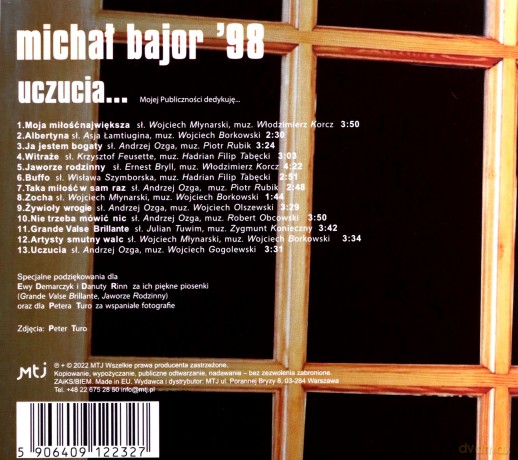 Michał Bajor: Uczucia (reedycja 2022) [CD]