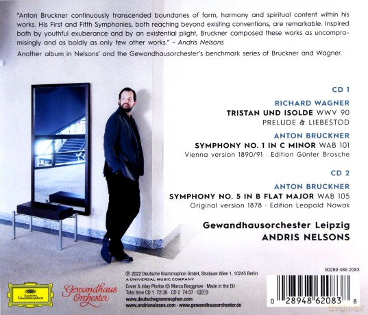 Andris Nelsons: Bruckner: Symfonies 1,5 Wagner: Tristan Und Isolde Prelude, Liebestod [2CD]