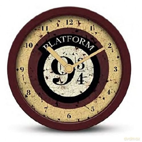 HARRY POTTER PLATFORM 9 3/4 zegar biurkowy (średnica: 12,5 cm)