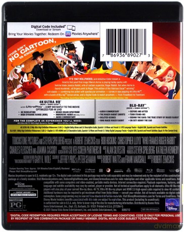 Who Framed Roger Rabbit (Kto wrobił królika Rogera?) [Blu-Ray 4K]+[Blu-Ray]