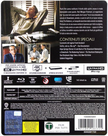 Skazani na Shawshank (steelbook) [Blu-Ray 4K]+[Blu-Ray]
