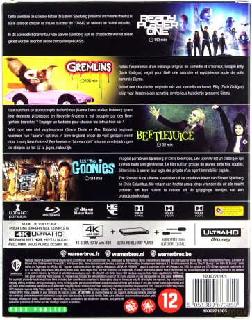 The Goonies / Gremlins / Beetlejuice / Ready Player One [BOX] [4xBlu-Ray 4K]+[4xBlu-Ray]