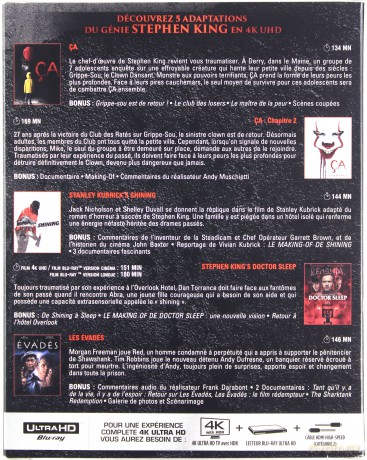 To / To: Rozdział 2 / Lśnienie / Doktor Sen / Skazani na Shawshank [BOX] [5xBlu-Ray 4K]+[5xBlu-Ray]