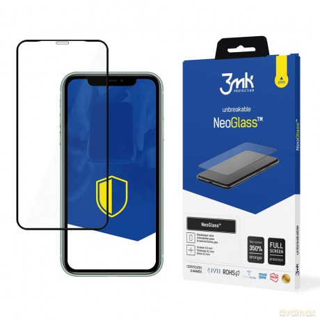 Apple iPhone 11 Black - 3mk NeoGlass szkło hartowane