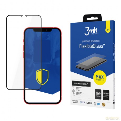 Apple iPhone 12/12 Pro Bl - 3mk Max szkło hybrydowe