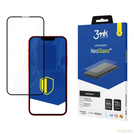 Apple iPhone 13/13 Pro Black - 3mk NeoGlass szkło hartowane