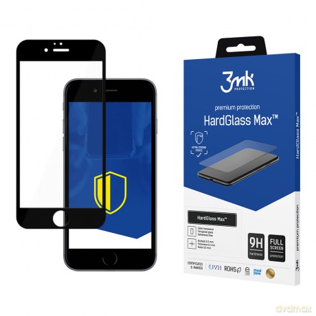 Apple iPhone 6s Plus Black - 3mk Max szkło hybrydowe