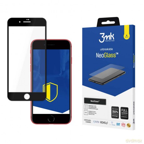 Apple iPhone 7/8 Plus Black - 3mk szkło hybrydowe