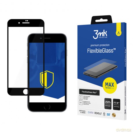 Apple iPhone SE 2020 black - 3mk Max szkło hybrydowe