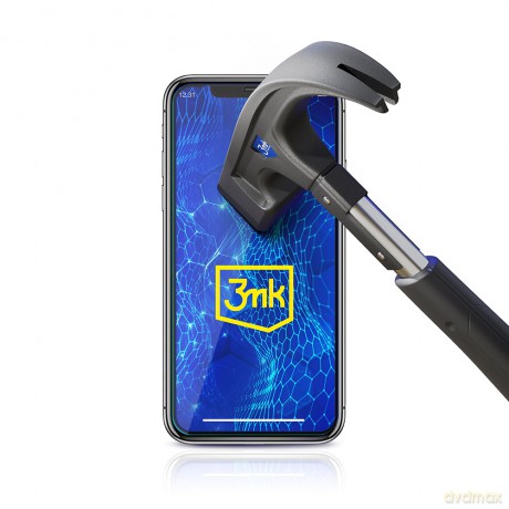 Apple iPhone X Black - 3mk szkło hybrydowe