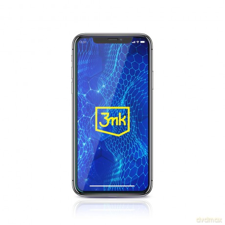Apple iPhone X Black - 3mk szkło hybrydowe