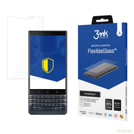 BlackBerry Key2 LE - 3mk szkło hybrydowe