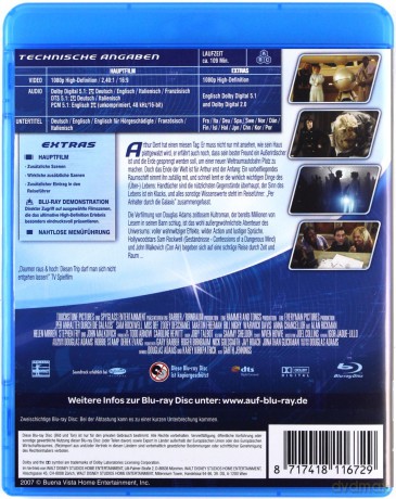 The Hitchhiker's Guide to the Galaxy (Autostopem przez galaktykę) [Blu-Ray]