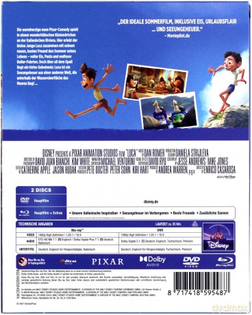 Luca (Disney) [Blu-Ray]+[DVD]