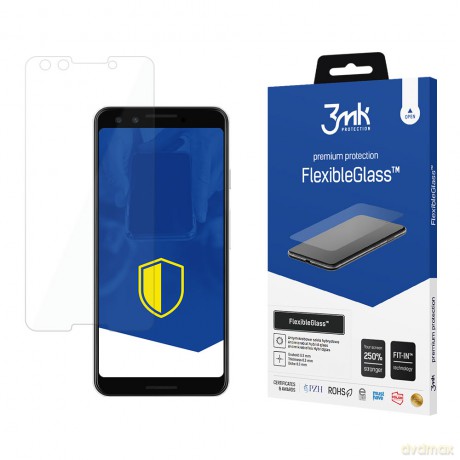 Google Pixel 3 - 3mk szkło hybrydowe