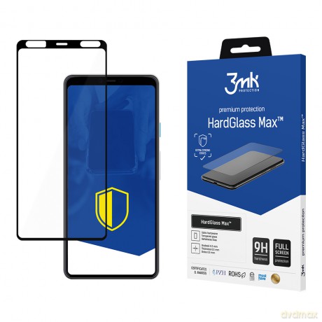Google Pixel 4 XL Black - 3mk Max szkło hybrydowe