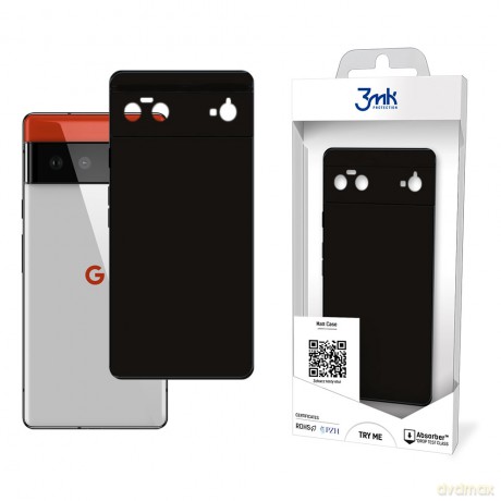 Etui matowe czarne do Google Pixel 6 Pro 5G - 3mk Matt Case black