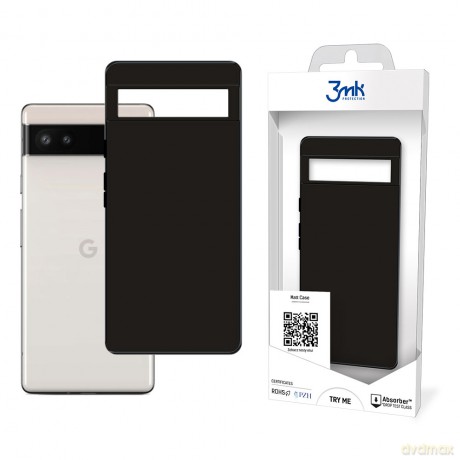 Google Pixel 6A - 3mk Matt Case black