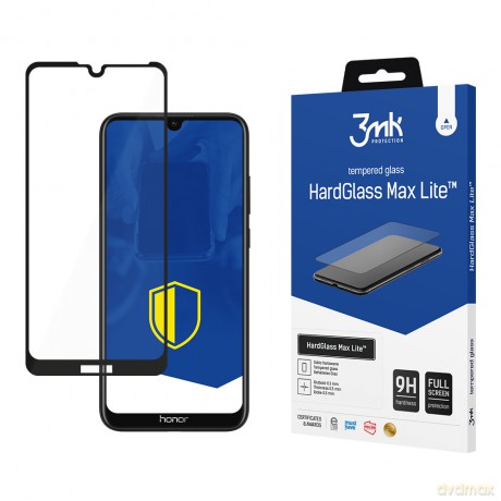 Honor 8A/Play 8A Black - 3mk szkło hybrydowe