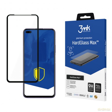 Honor View 30 Black - 3mk Max szkło hybrydowe