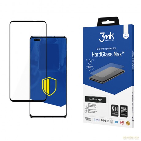 Huawei Nova 8 Pro 4G Black - 3mk Max szkło hybrydowe