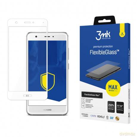 Huawei Nova White - 3mk Max szkło hybrydowe